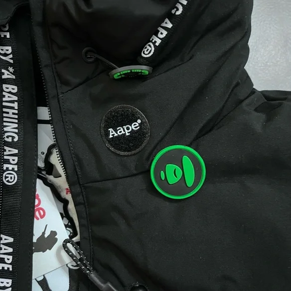 NWT-AAPE by A Bathing Ape (BAPE) Hooded Down Coat - Men L/WomenXL - Picture 9 of 13